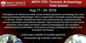 Saint Mary's University Forensic Archaeology Field School 2019